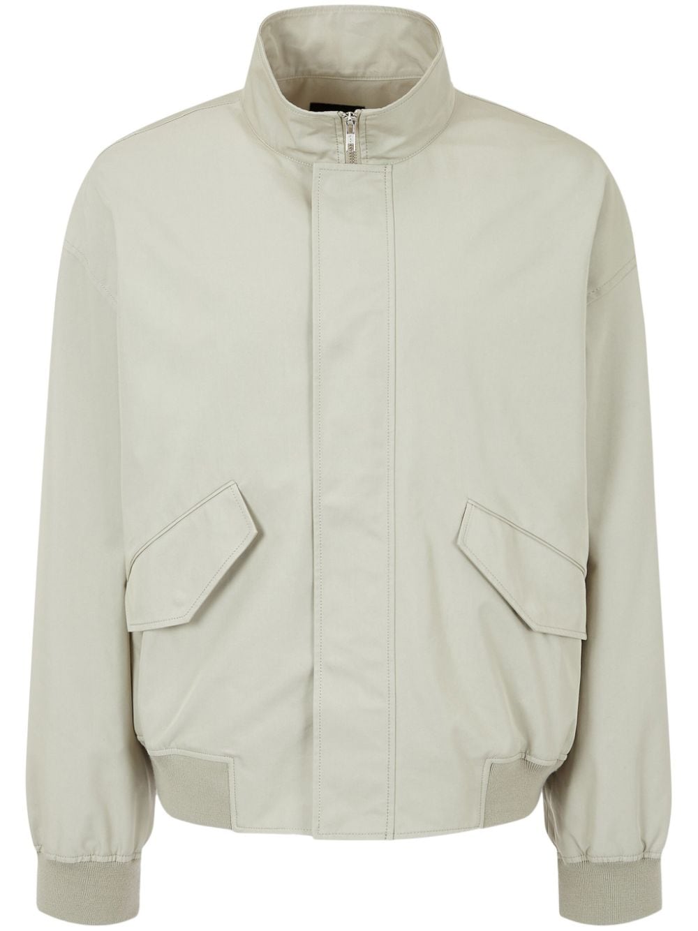 high-neck bomber jacket