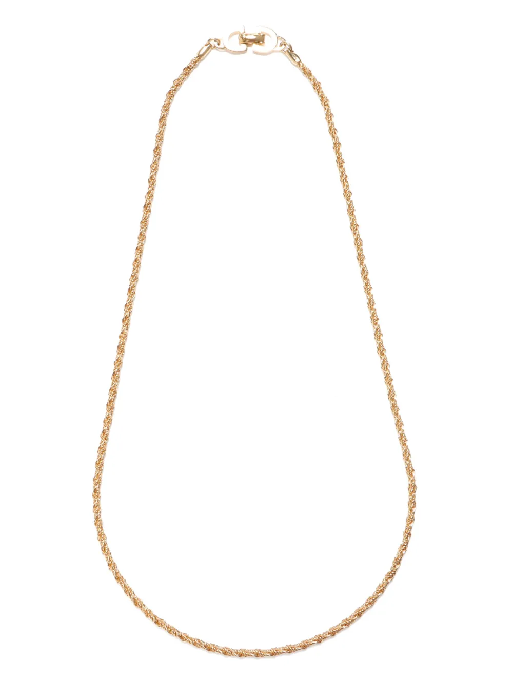 Christian Dior Pre-Owned rope chain necklace - Gold