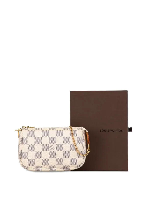 Louis Vuitton Pre Owned 2007 Damier Azur Mini Pochette Accessoires Handbag White FARFETCH SG