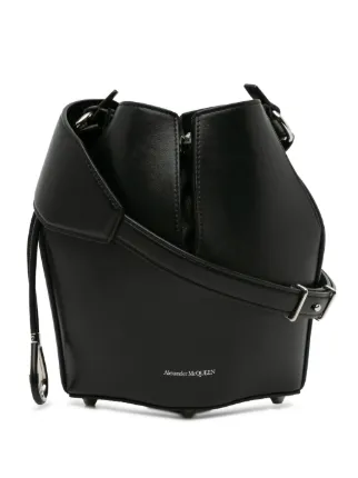 Alexander McQueen Pre-Owned 2000-2023 Leather Bucket Bag | Black 