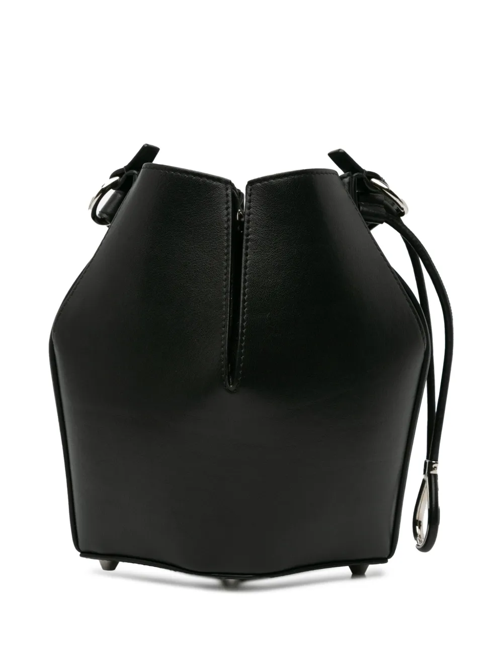 Alexander McQueen Pre-Owned 2000-2023 Leather bucket bag - Zwart