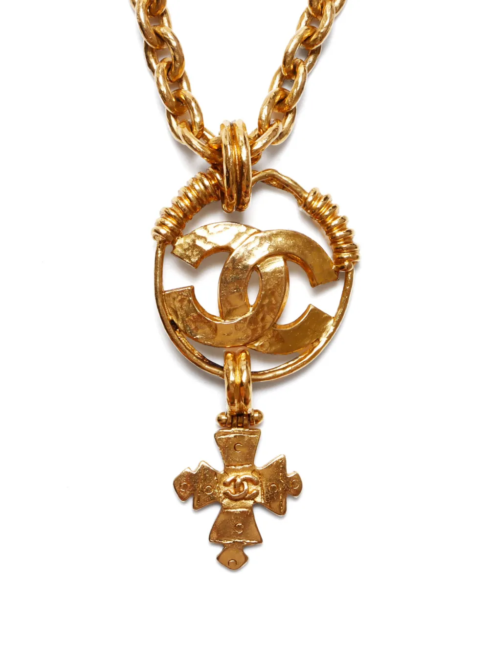 CHANEL Pre-Owned 1994 CC necklace - Goud