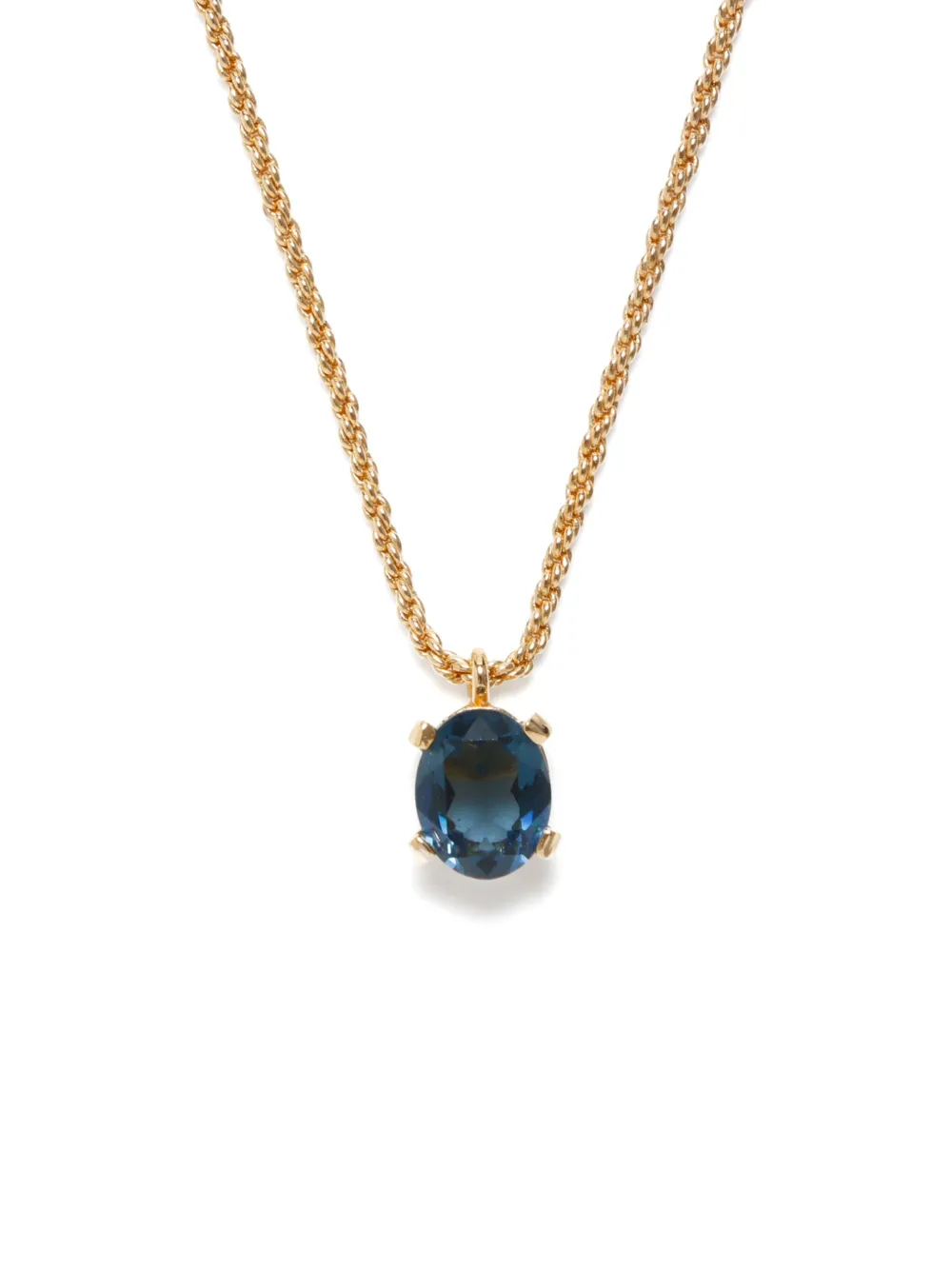 Christian Dior Pre-Owned rhinestone-embellished pendant necklace - Goud