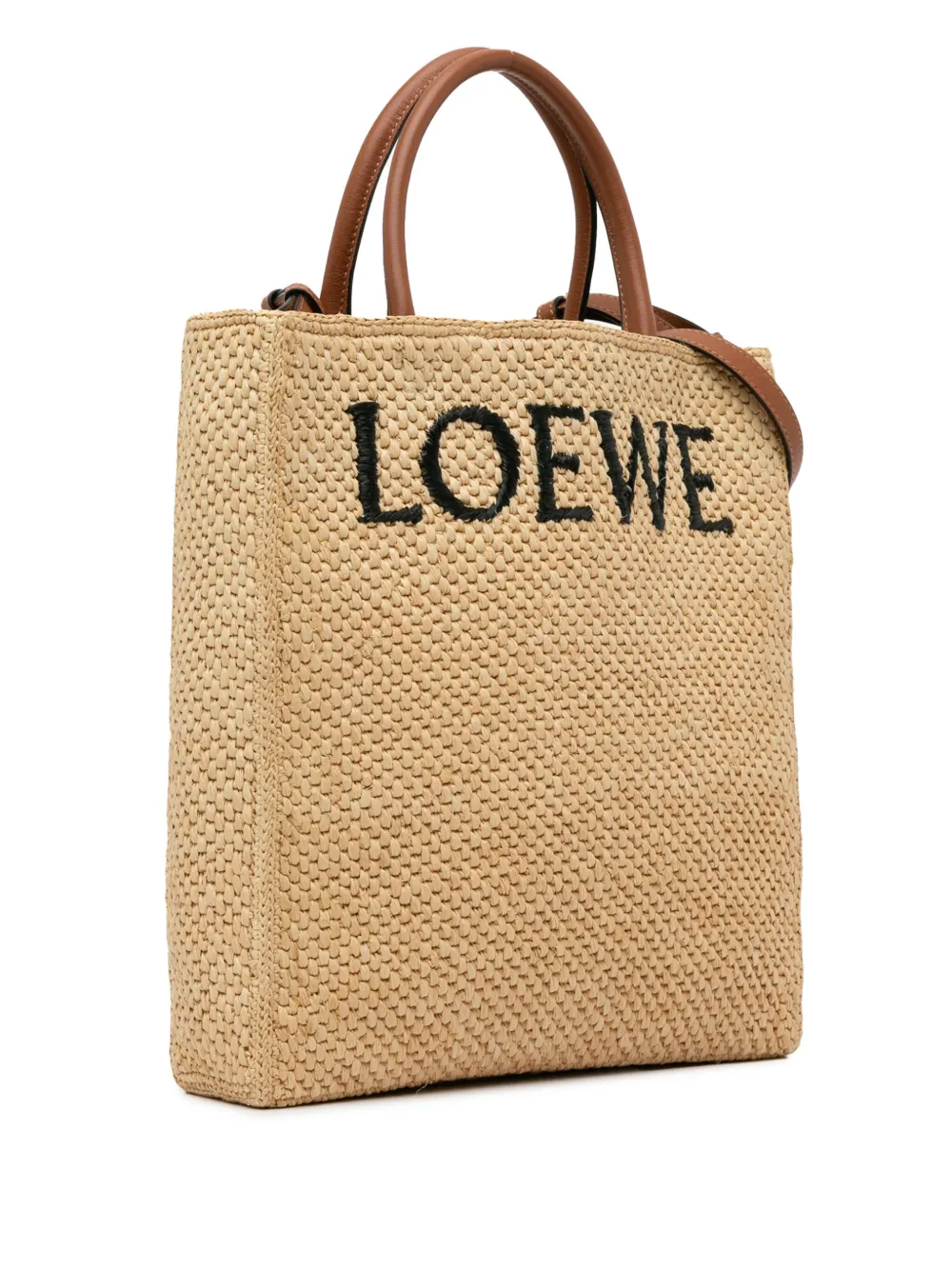 Affordable Loewe 2022-2024 Small Raffia Standard A4 satchel Women