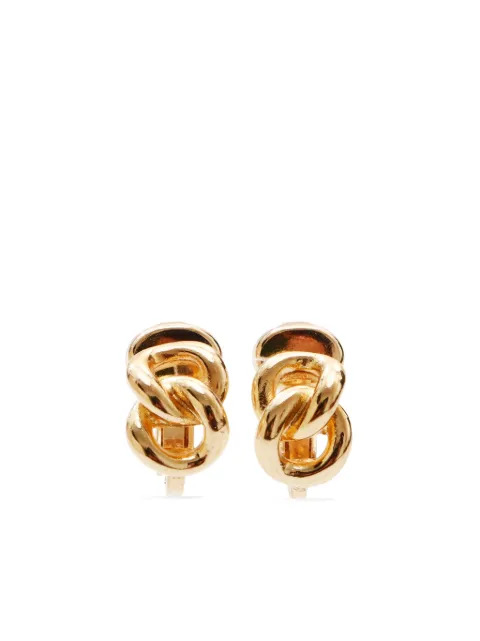 Christian Dior Pre-Owned twisted clip-on earrings