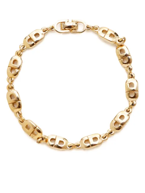Christian Dior Pre-Owned CD logo chain bracelet
