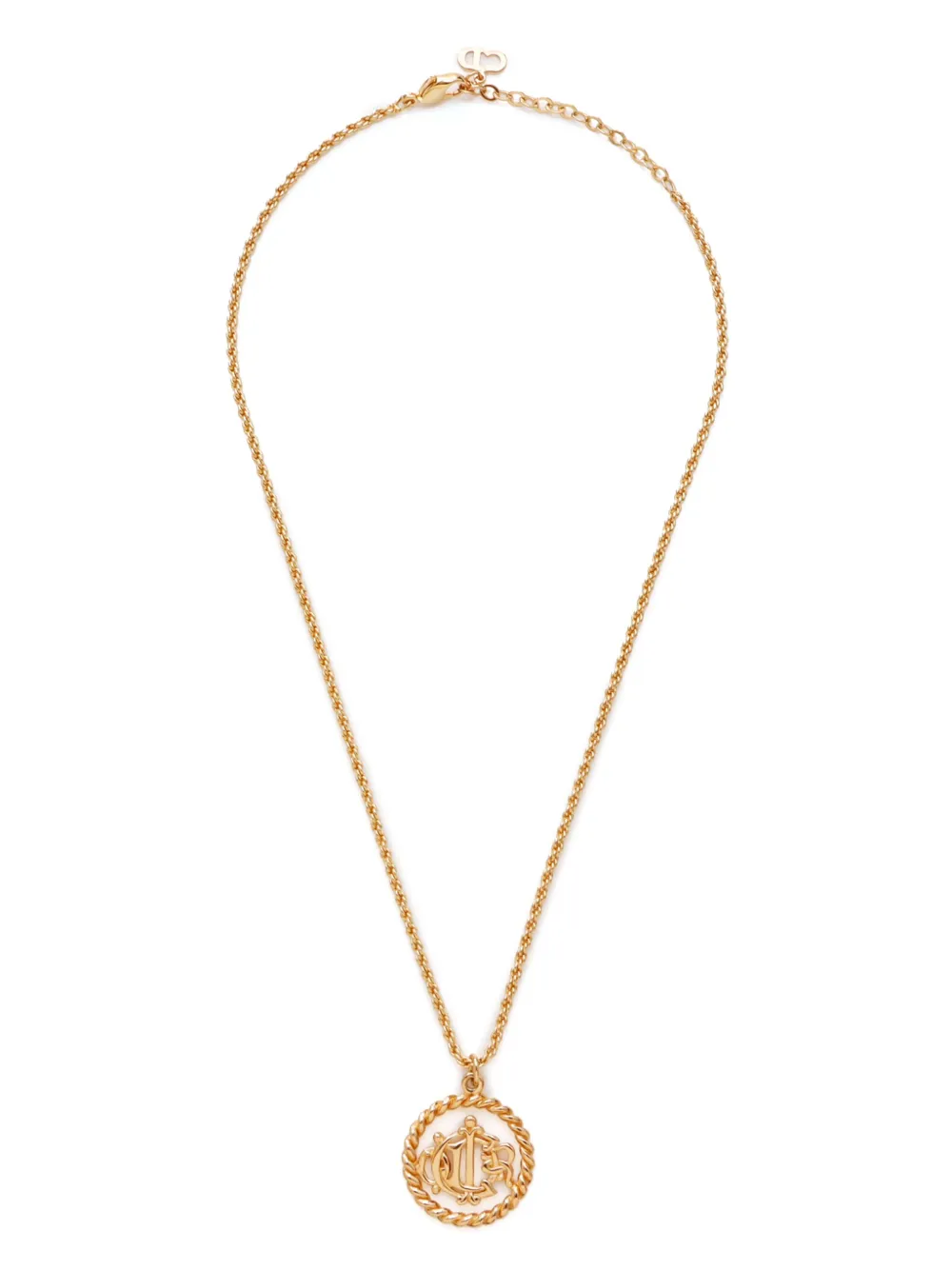 Christian Dior Pre-Owned logo pendant necklace | Silver | Image 1