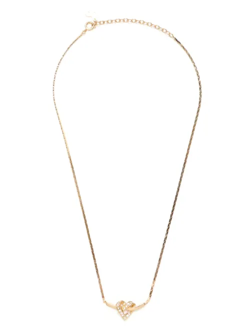 Collier à pendentif cœur - Christian Dior Pre-Owned - Modalova