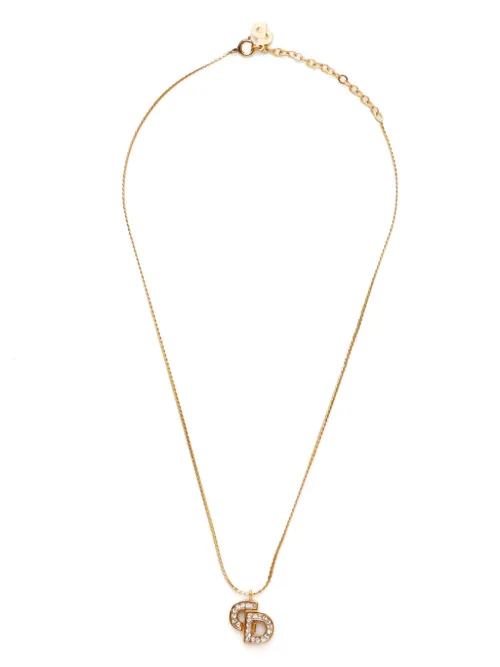 Collier à pendentif logo - Christian Dior Pre-Owned - Modalova