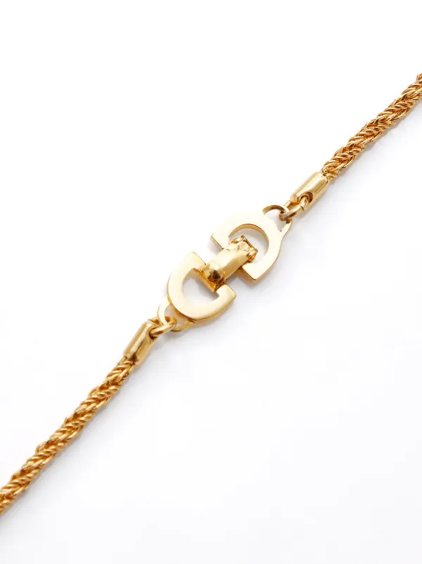 【美品】Christian Dior Rope Chain Necklace Christian Dior Vintage Rope Chain Necklace | Rent Christian