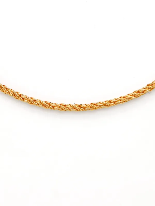 【美品】Christian Dior Rope Chain Necklace Vintage Signed Christian Dior CD Gold Tone Twisted Rope