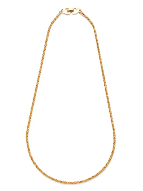 Christian Dior Pre-Owned collier en chaîne torsadée