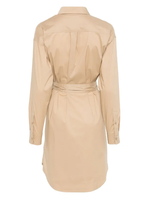 Lauren Ralph Lauren Belted Midi Dress Neutrals FARFETCH EG