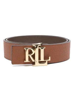Lauren Ralph Lauren リバーシブル レザーベルト | ブラック | FARFETCH JP