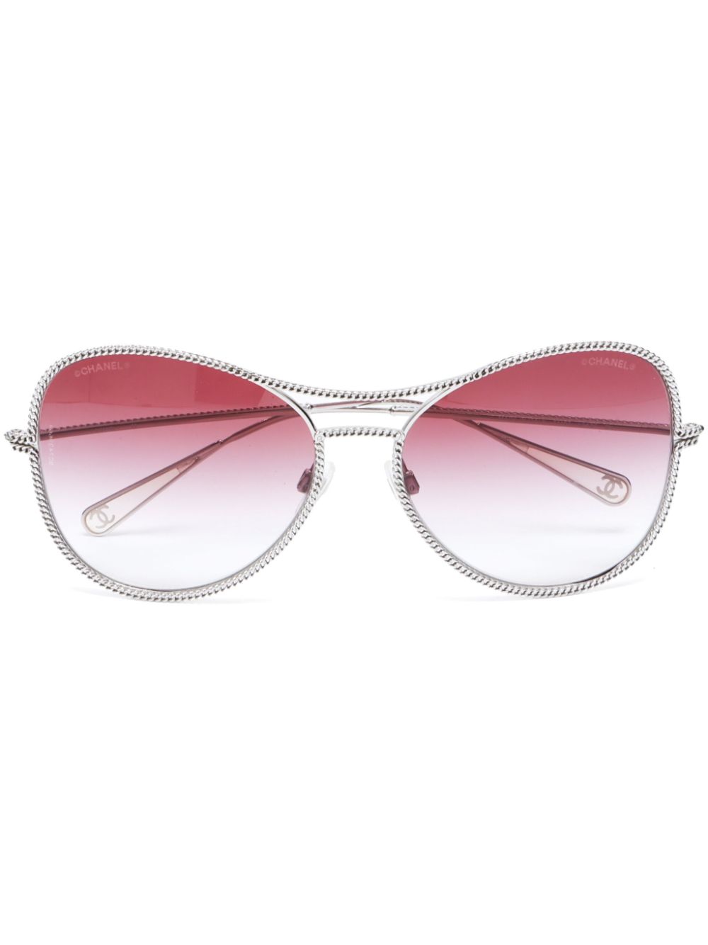 Affordable HOT SALE CHANEL chain-embellished sunglasses Women