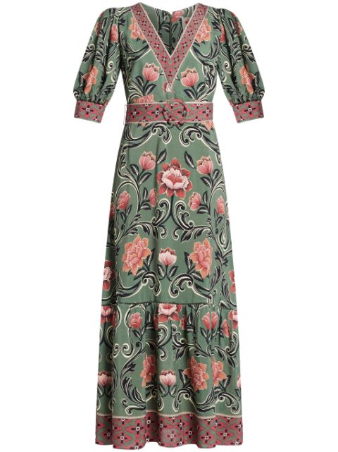 FARM Rio floral-print maxi dress