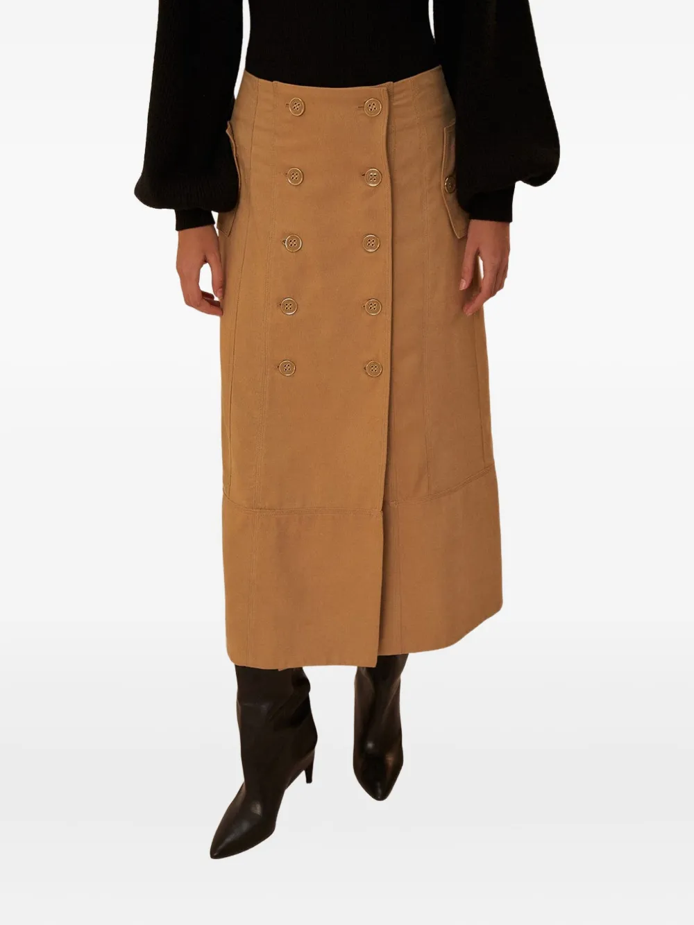 FARM Rio double-breasted buttoned skirt | Straight Skirts | Image 2