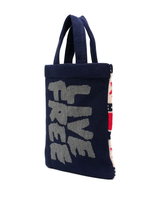 Comme Des Garçons Shirt ニット ハンドバッグ | ブルー