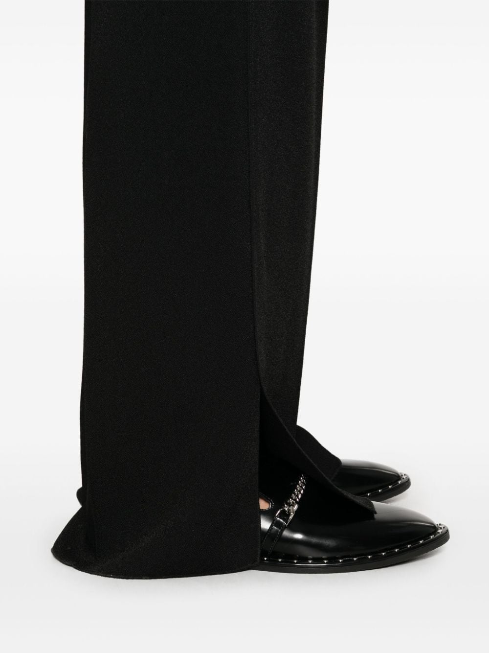 Shop Forte Forte Straight-leg Trousers In Black