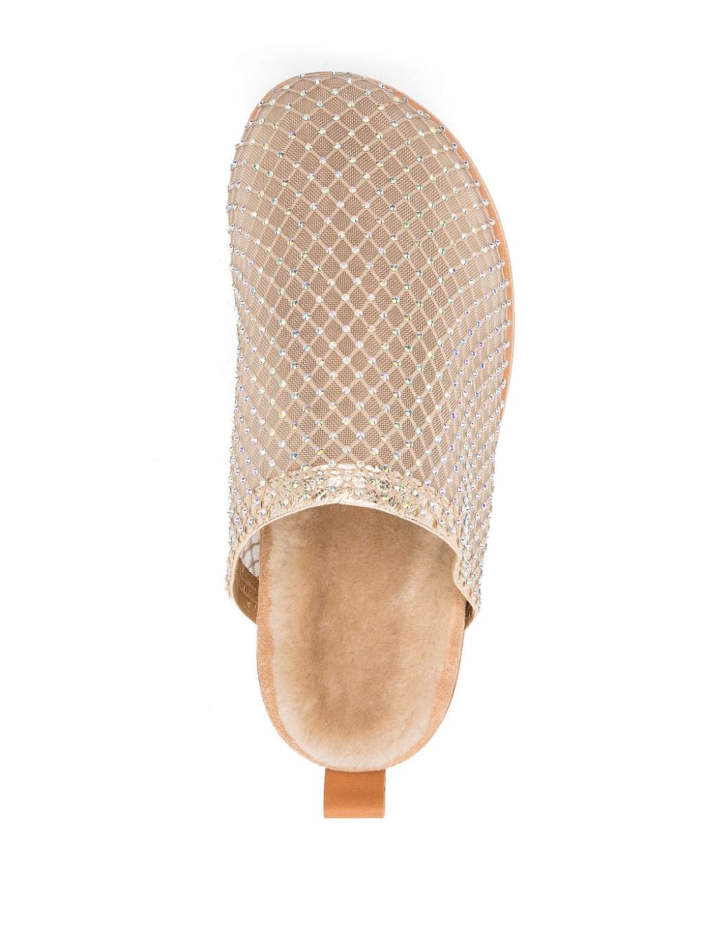 Shop Forte Forte Rhinestone-embellished Slippers In Neutrals