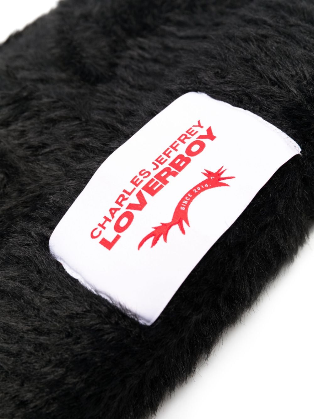 Charles Jeffrey Loverboy Fluffy Chunky Ears beanie - Zwart