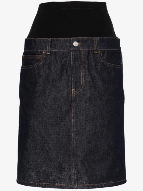 Coperni Hybrid Jeans-Midirock