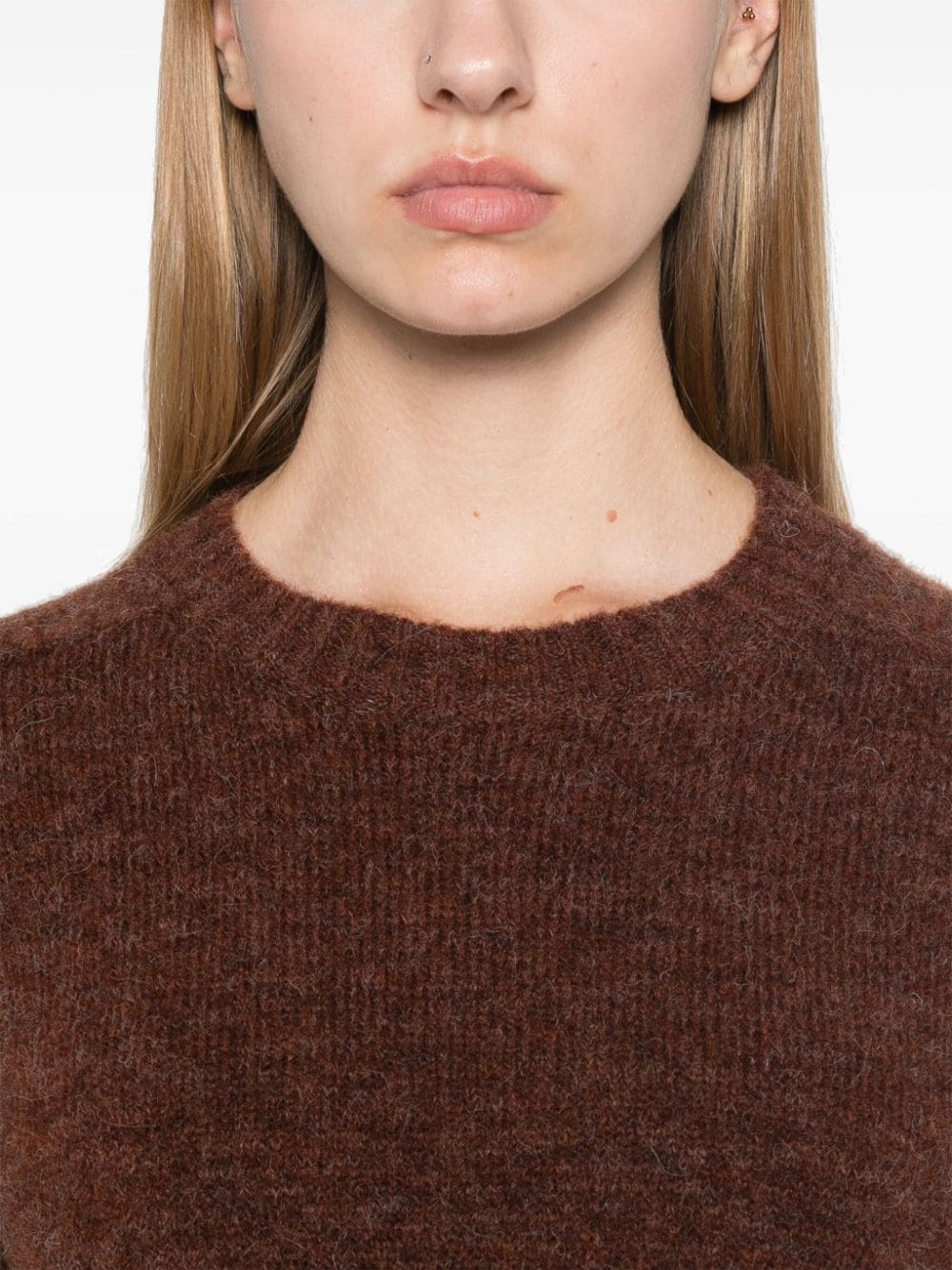 Shop Soeur Envie Sweater In Brown