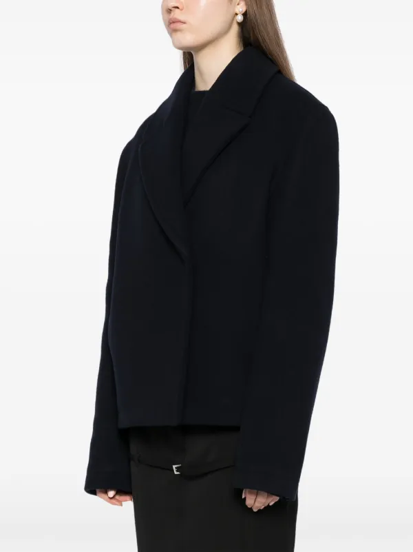 TOTEME Cropped Peacoat | Blue | FARFETCH