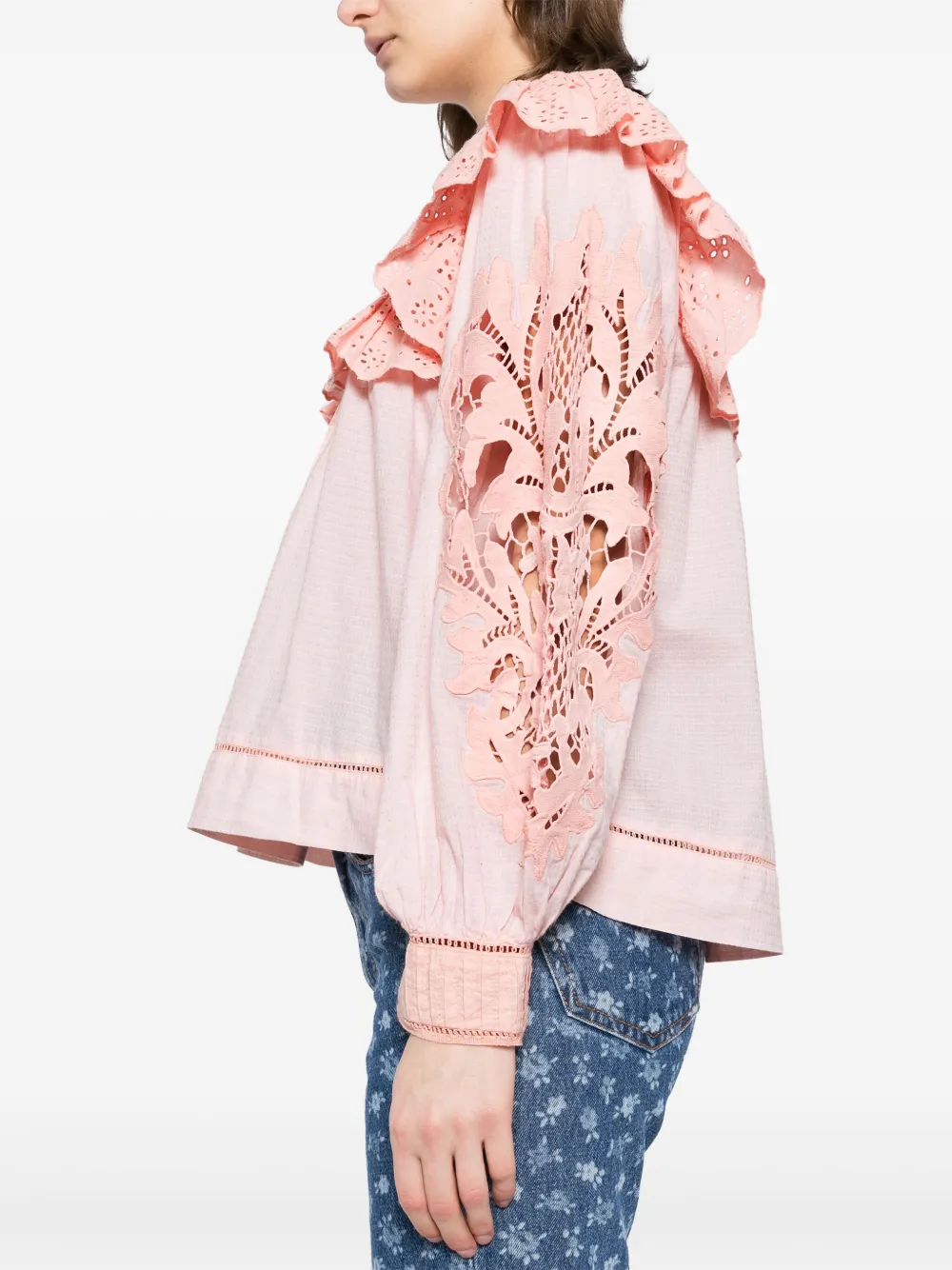 FARM RIO ROSE HONEYCOMB BLOUSE