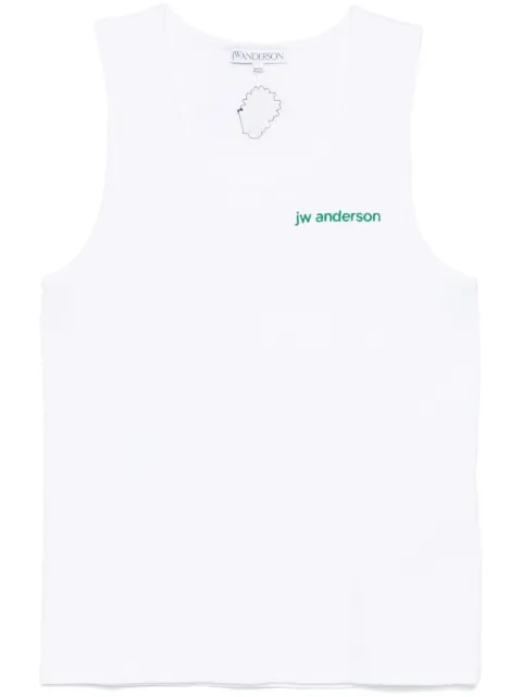 JW Anderson logo-embroidered tank top