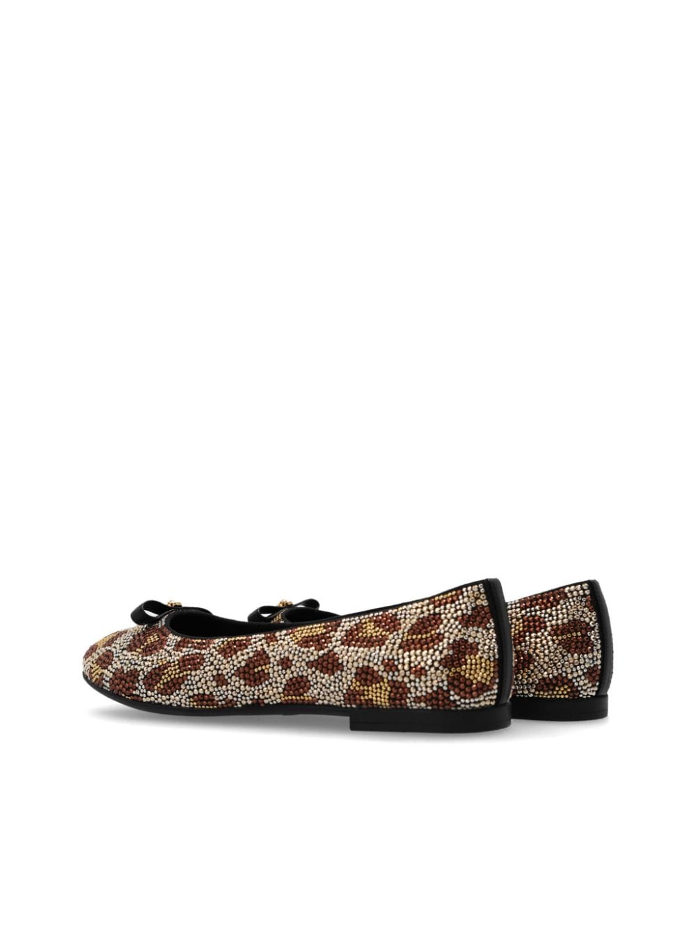 Versace Kids animal-motif ballerina shoes - Bruin