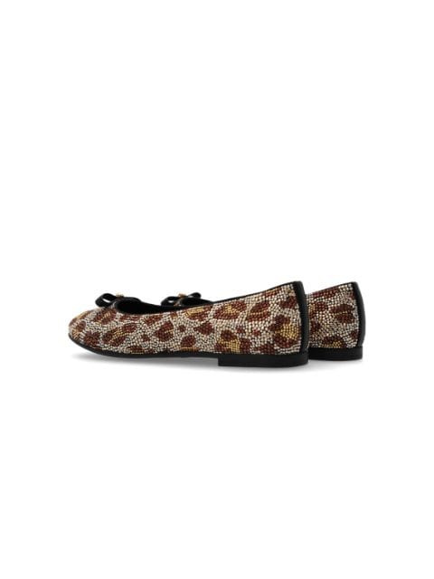 animal-motif ballerina shoes