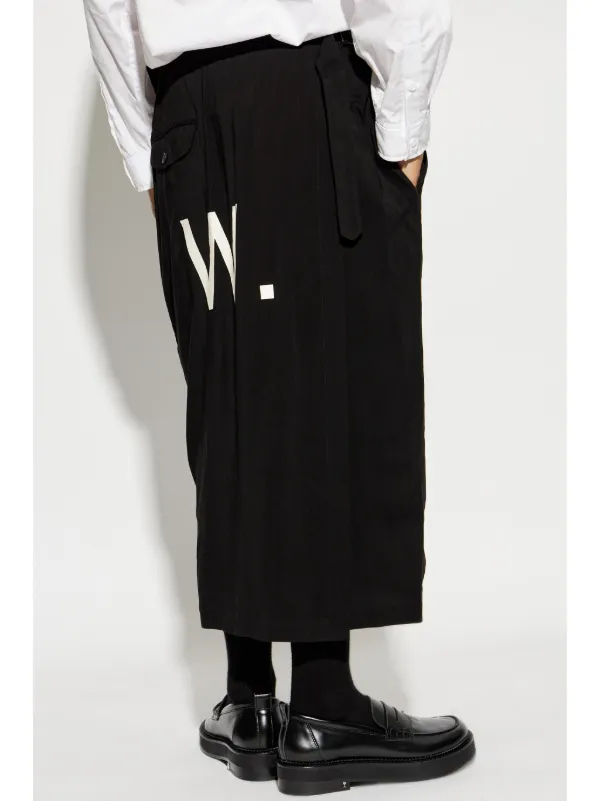 Yohji Yamamoto プリント スカート | ブラック | FARFETCH JP