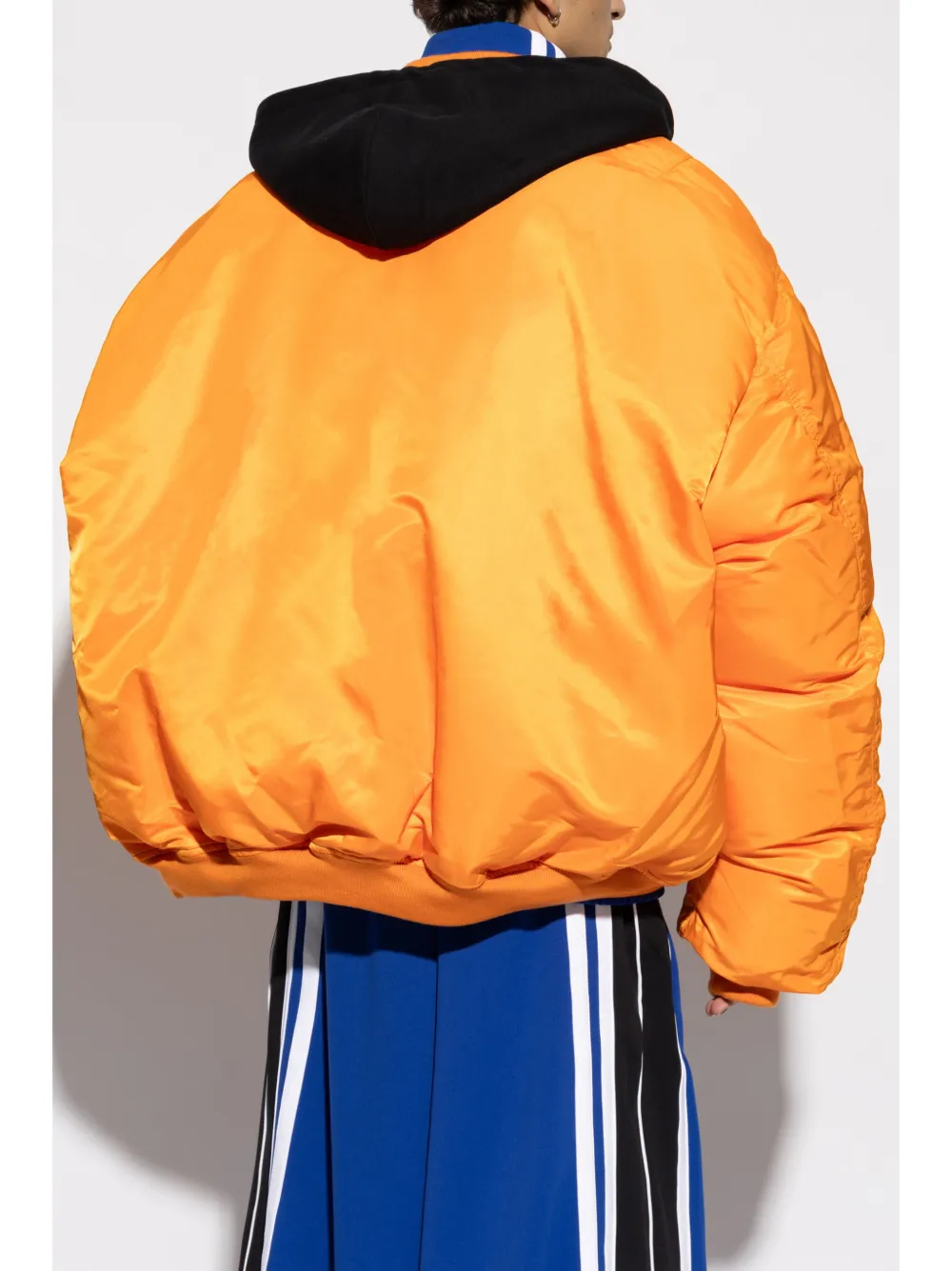 VETEMENTS Quilted Hooded Bomber Jacket | Black | FARFETCH VETEMENTS Quilted Hooded Bomber Jacket | Black | FARFETCH