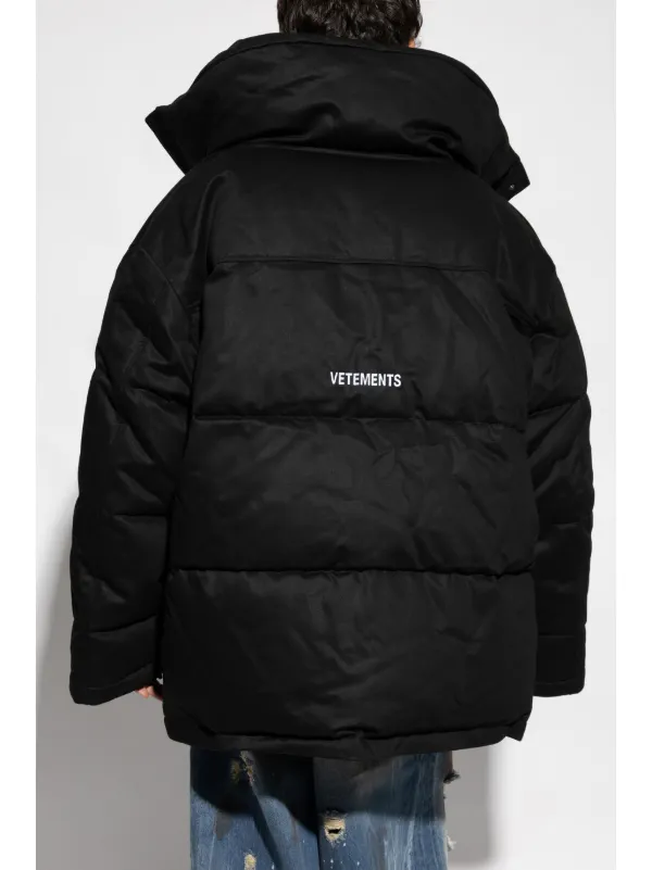 VETEMENTS high-neck Bomber Jacket | Black | FARFETCH UK