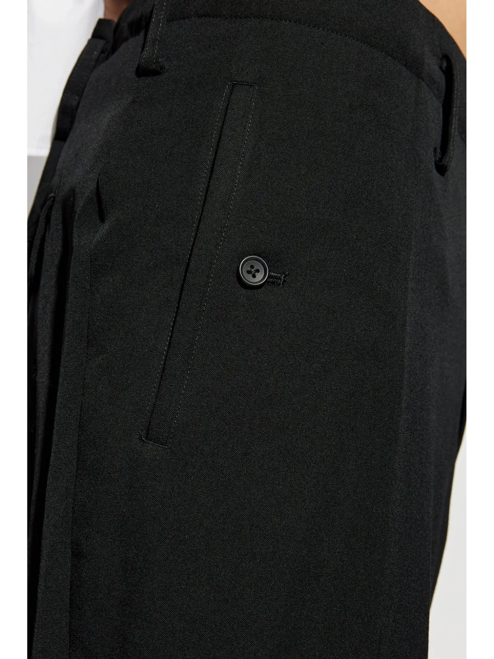 Yohji Yamamoto Wollen broek Zwart