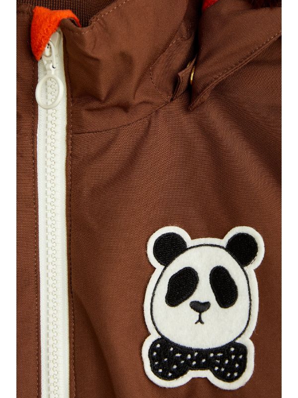 Mini Rodini Panda Ski Jacket | Brown | FARFETCH BN