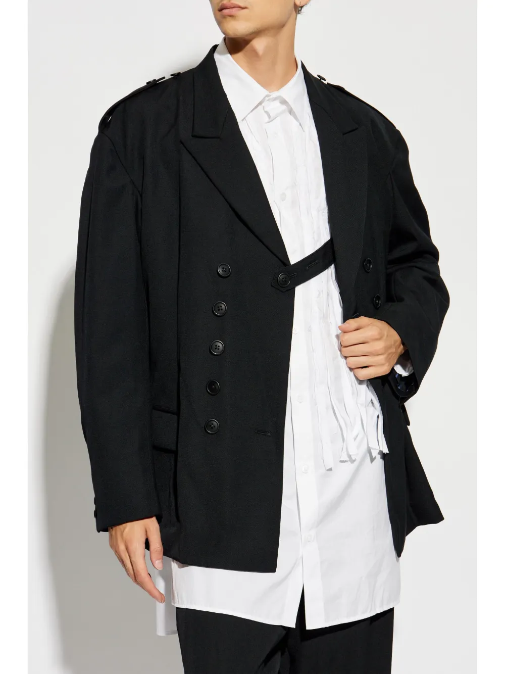 最も完璧な Yohji Yamamoto ダブルジャケット | ブラック | FARFETCH JP ジャケット・アウター