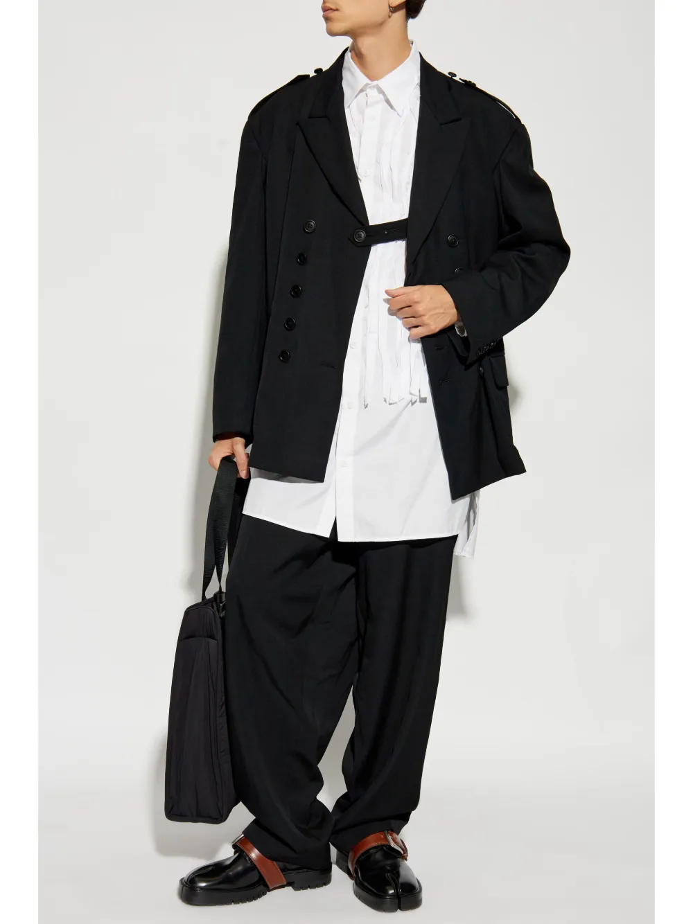 新しいスタイル Yohji Yamamoto ダブルジャケット | ブラック | FARFETCH JP ジャケット・アウター