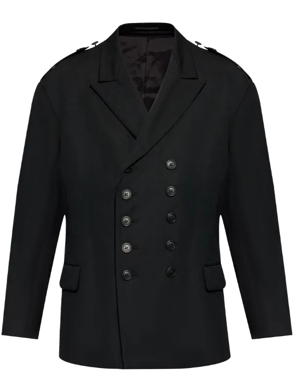 通販生活 ファッション ブラック | ダブルジャケット Yamamoto Yohji | JP FARFETCH ジャケット・アウター