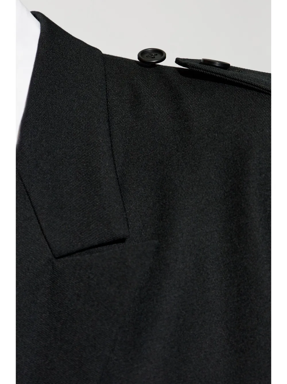 Yohji Yamamoto Blazer met dubbele rij knopen Zwart