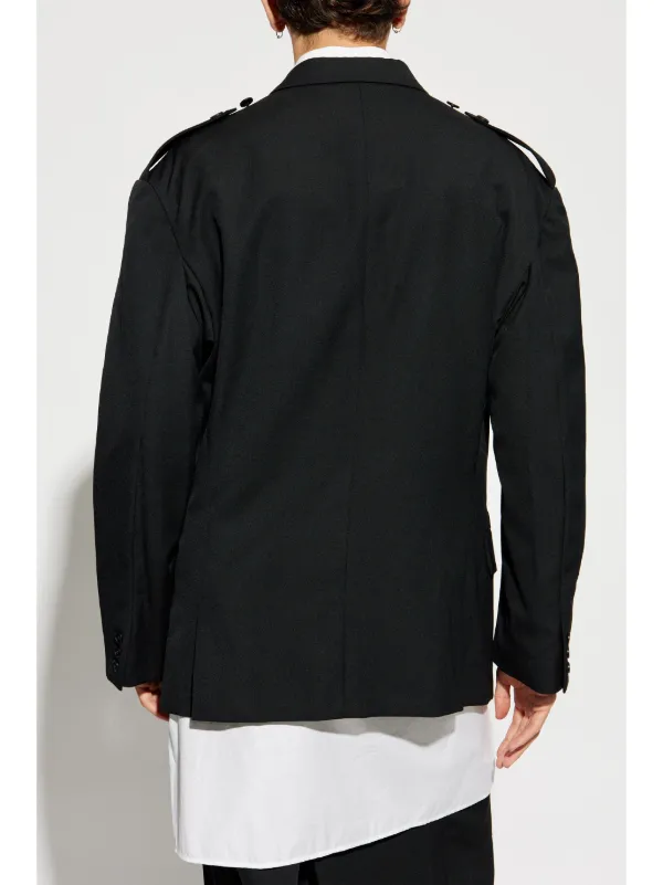Y's yohji yamamoto ファスナーデザイン 変形ダブルジャケット