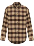 DSQUARED2 checkered shirt - Brown