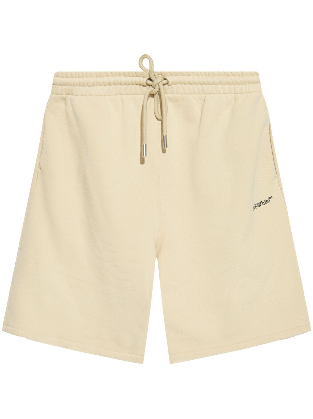 Off-White embroidered-logo shorts - Neutrals