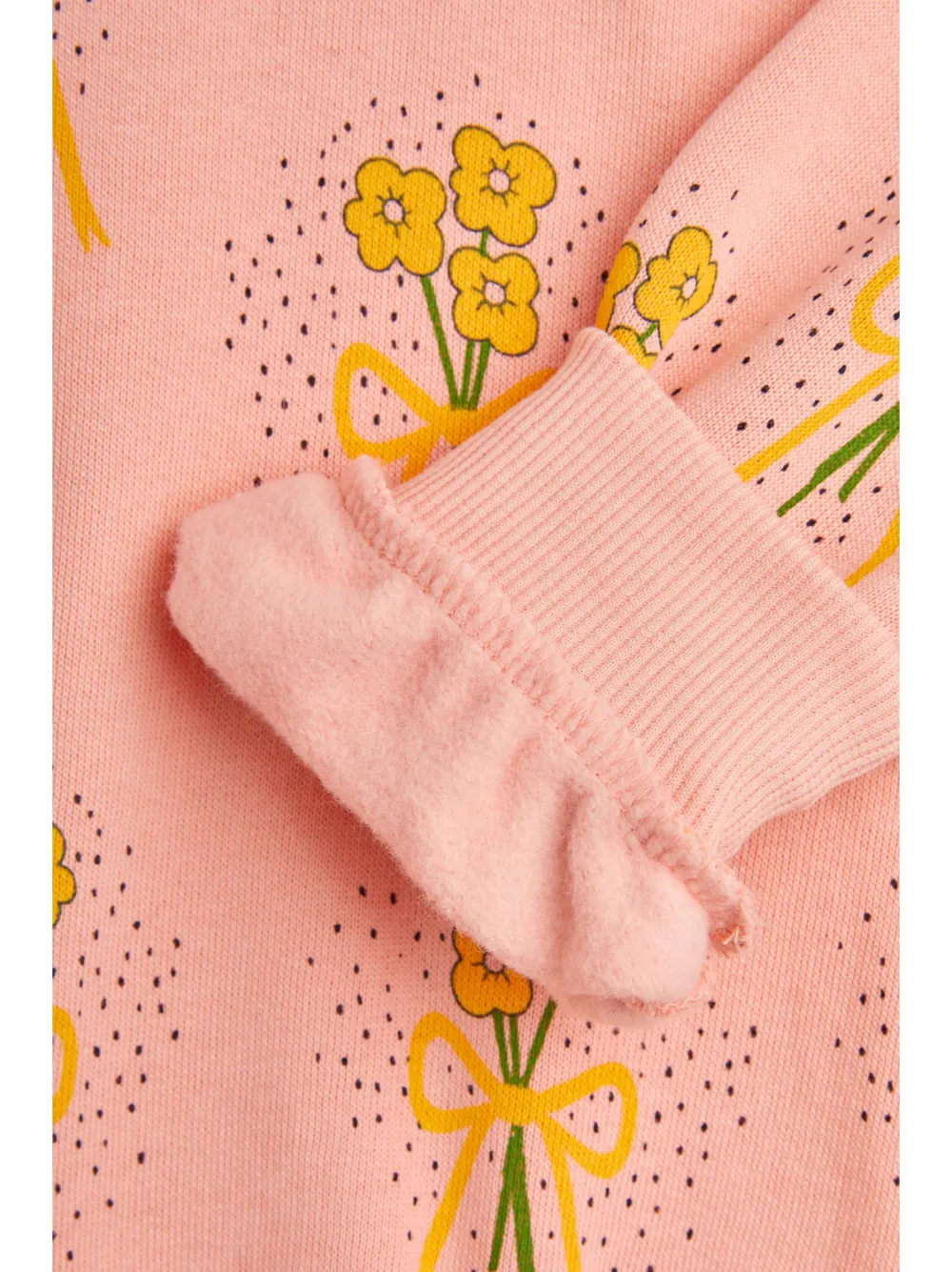 Mini Rodini Winter Flowers trui Roze