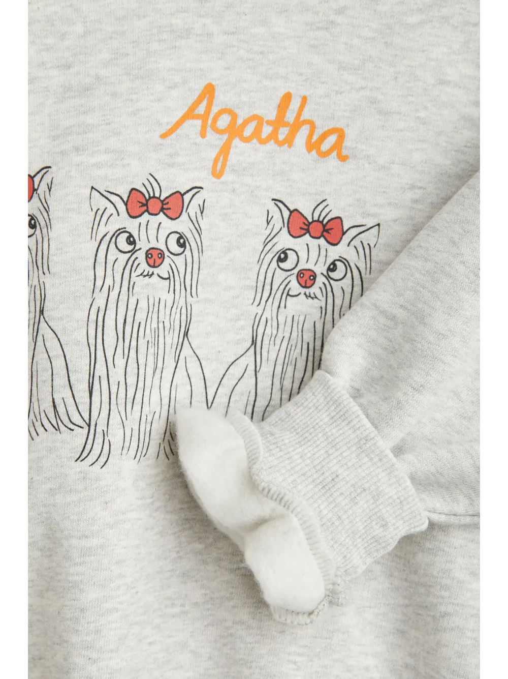 Mini Rodini Agatha Dogs sweater Grijs