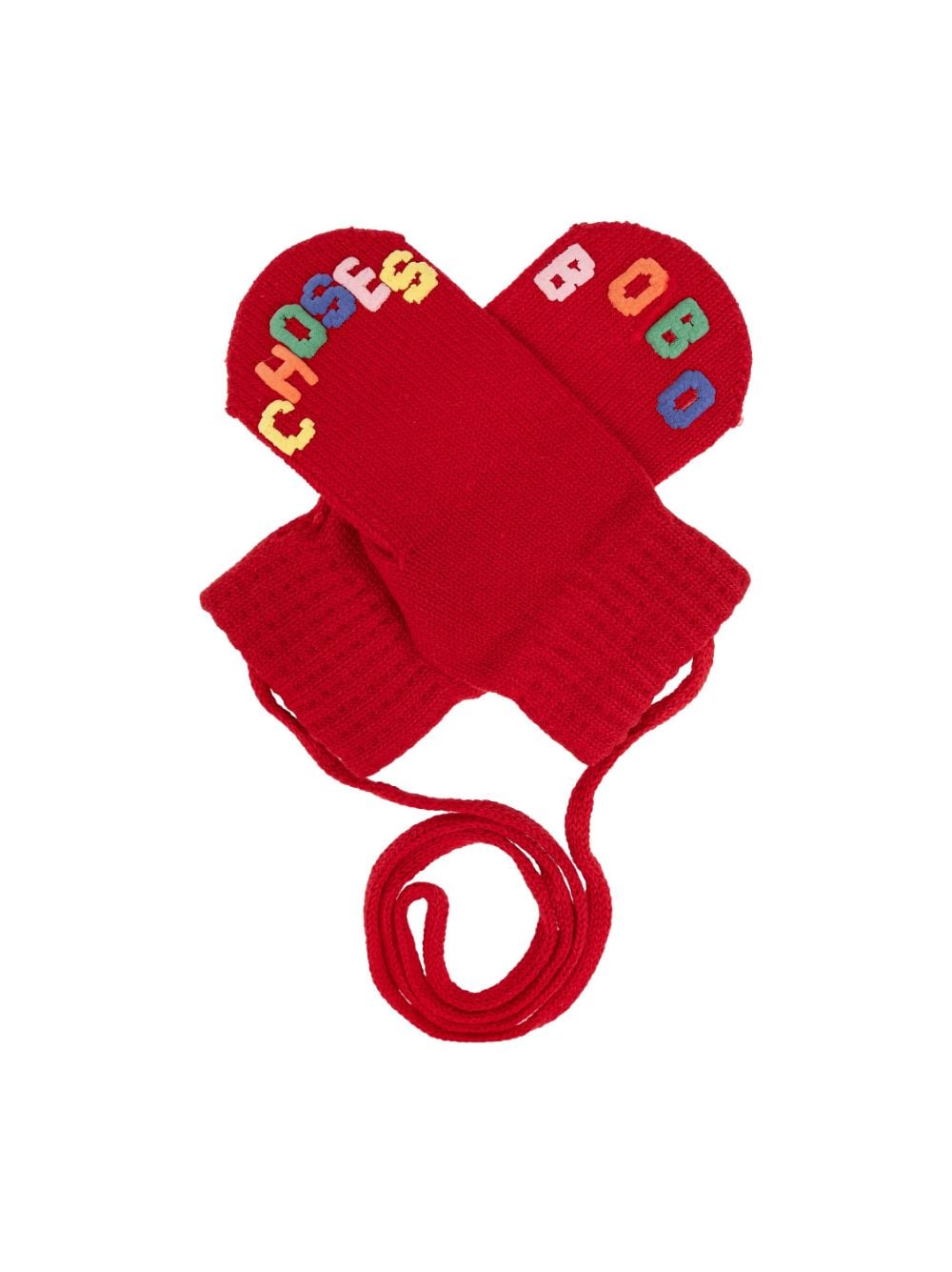 Bobo Choses cotton mittens - Rood