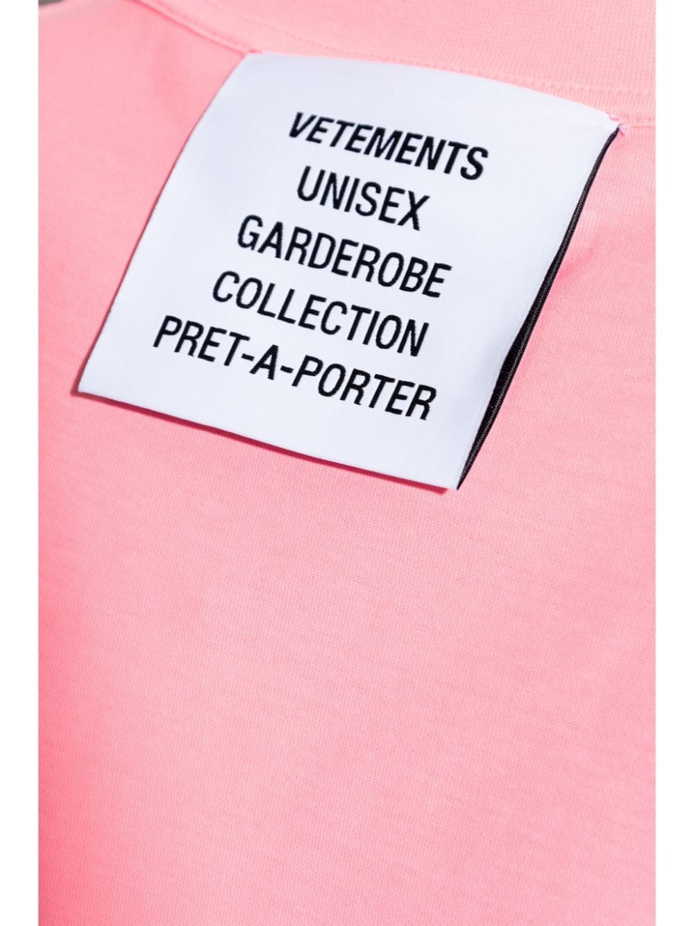 Shop Vetements Logo Embroidered T-shirt In Pink