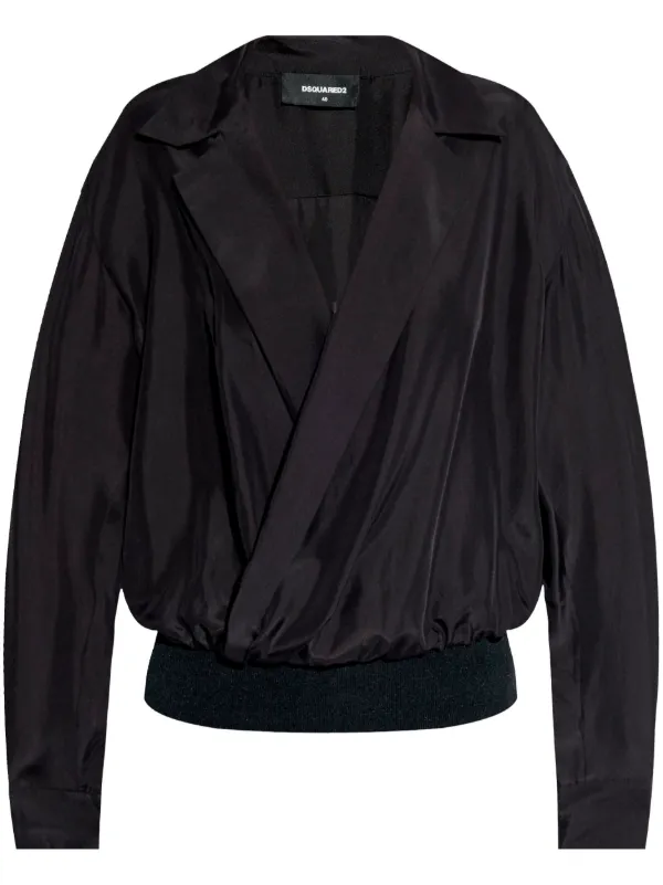 DSQUARED2 シルク ブラウス | ブラック | FARFETCH JP