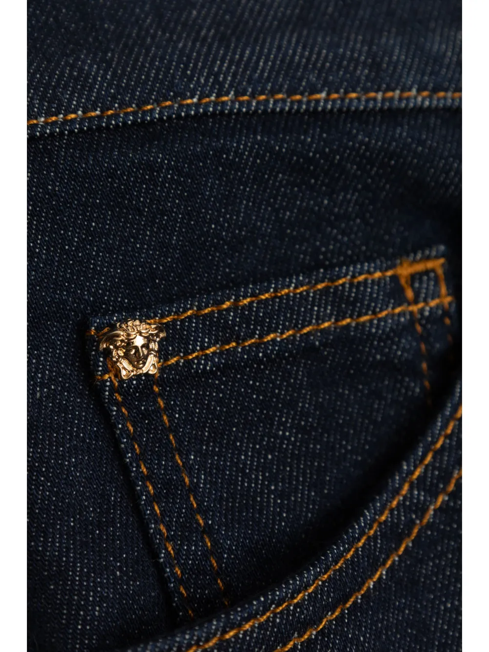 Versace Kids Jeans met donkere wassing Blauw